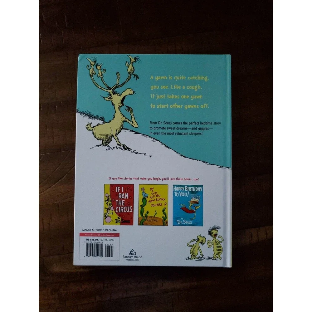NWOT Dr Suess's Sleep Hardcover Book